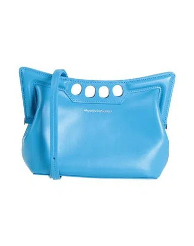 Alexander Mcqueen Mcqueen Woman Handbag Azure Size - Leather In Blue