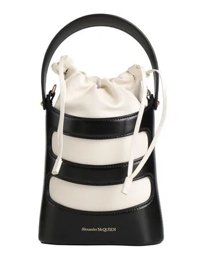 Alexander Mcqueen Mcqueen Woman Handbag Black Size - Leather In Neutral