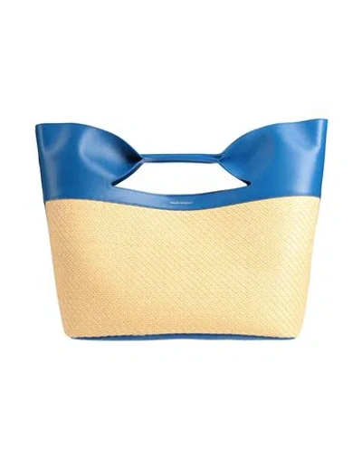 Alexander Mcqueen Mcqueen Woman Handbag Blue Size - Textile Fibers