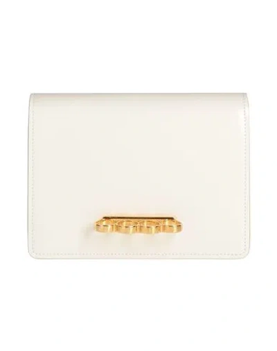 Alexander Mcqueen Mcqueen Woman Handbag Ivory Size - Leather In White