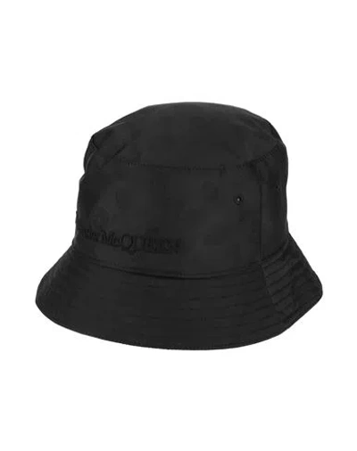 Alexander Mcqueen Mcqueen Woman Hat Black Size 7 Polyester, Silk, Viscose