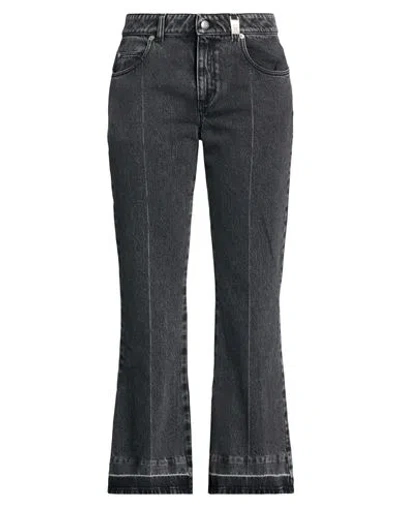 Alexander Mcqueen Mcqueen Woman Jeans Black Size 29 Cotton In Gray
