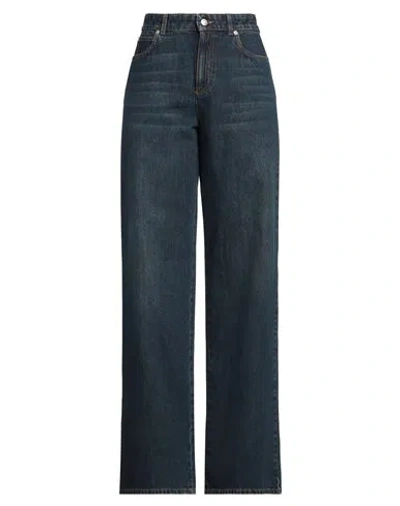 Alexander Mcqueen Mcqueen Woman Jeans Blue Size 28 Cotton
