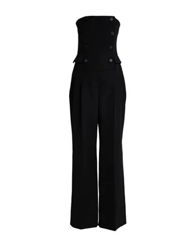 Alexander Mcqueen Mcqueen Woman Jumpsuit Black Size 10 Wool