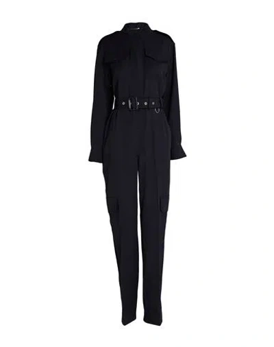 Alexander Mcqueen Mcqueen Woman Jumpsuit Navy Size 2 Wool In Black