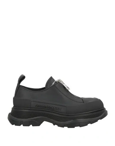 Alexander Mcqueen Mcqueen Woman Loafers Black Size 6.5 Calfskin