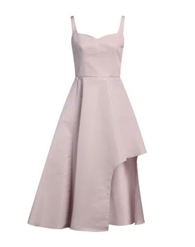 Alexander Mcqueen Mcqueen Woman Midi Dress Light Pink Size 6 Polyester