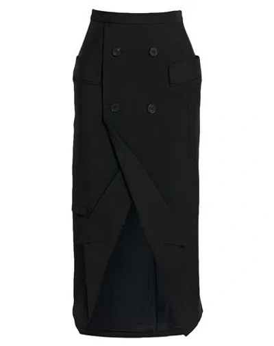 Alexander Mcqueen Mcqueen Woman Midi Skirt Black Size 2 Wool