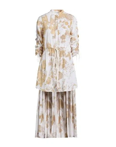 Alexander Mcqueen Mcqueen Woman Mini Dress Beige Size 6 Silk