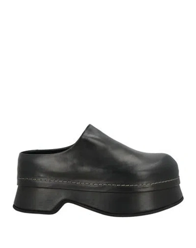 Alexander Mcqueen Mcqueen Woman Mules & Clogs Black Size 7 Leather