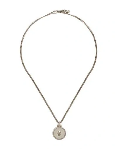 Alexander Mcqueen Mcqueen Woman Necklace Silver Size - Metal