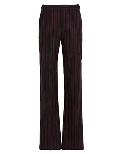 Alexander Mcqueen Mcqueen Woman Pants Black Size 4 Wool In Brown