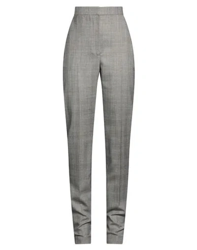 Alexander Mcqueen Mcqueen Woman Pants Grey Size 4 Wool In Gray