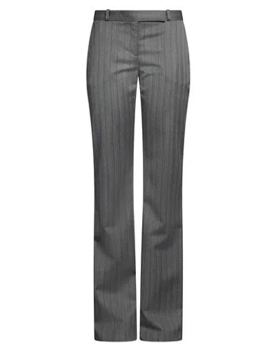 Alexander Mcqueen Mcqueen Woman Pants Grey Size 6 Wool In Gray