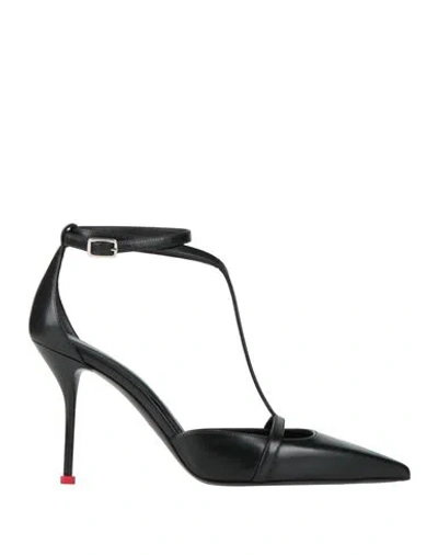 Alexander Mcqueen Mcqueen Woman Pumps Black Size 10.5 Leather