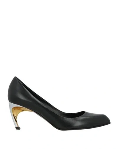Alexander Mcqueen Mcqueen Woman Pumps Black Size 6 Leather