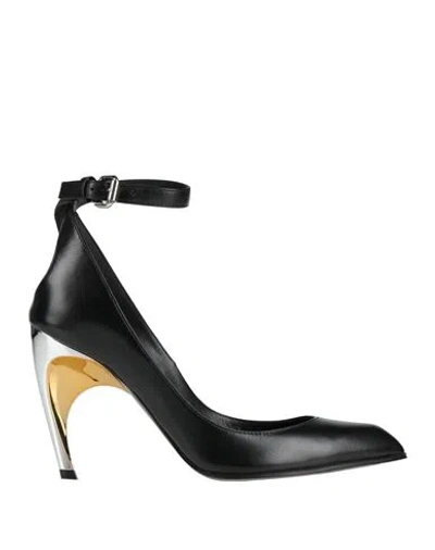 Alexander Mcqueen Mcqueen Woman Pumps Black Size 8 Leather