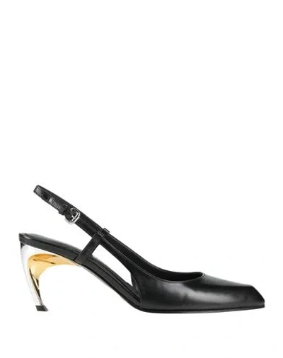 Alexander Mcqueen Mcqueen Woman Pumps Black Size 8 Leather