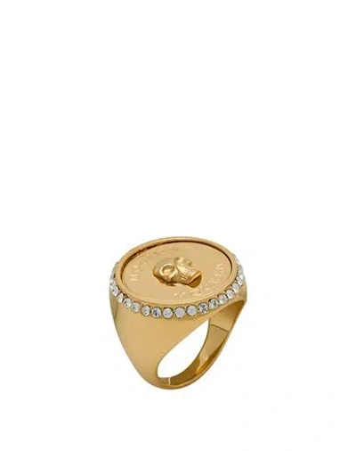 Alexander Mcqueen Mcqueen Woman Ring Gold Size 6 Metal