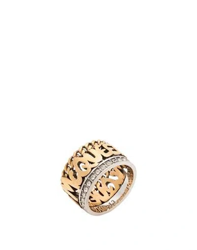 Alexander Mcqueen Mcqueen Woman Ring Gold Size 7 Metal