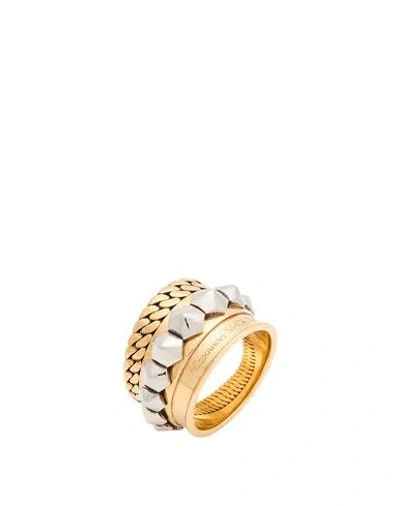 Alexander Mcqueen Mcqueen Woman Ring Gold Size 7 Metal