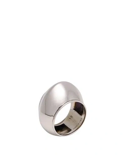 Alexander Mcqueen Mcqueen Woman Ring Silver Size 9 Metal