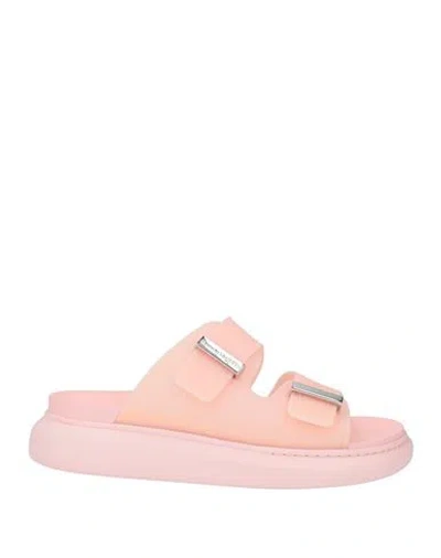 Alexander Mcqueen Mcqueen Woman Sandals Pink Size 9 Rubber