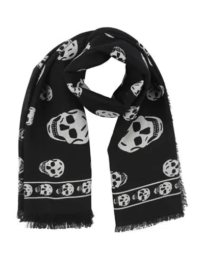 Alexander Mcqueen Mcqueen Woman Scarf Black Size - Wool