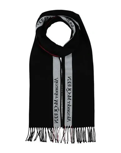 Alexander Mcqueen Mcqueen Woman Scarf Black Size - Wool, Cashmere