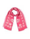 Alexander Mcqueen Mcqueen Woman Scarf Fuchsia Size - Modal, Silk In Pink