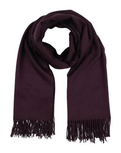 Alexander Mcqueen Mcqueen Woman Scarf Plum Size - Cashmere In Purple