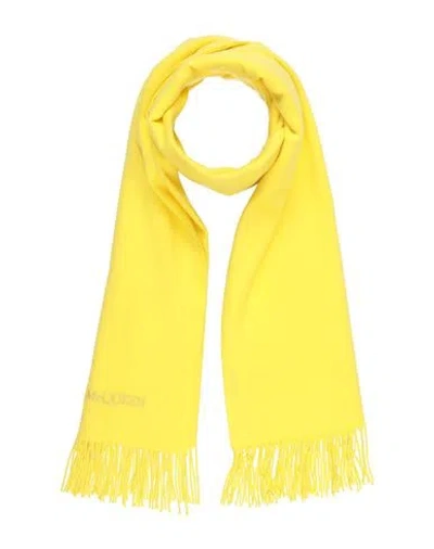 Alexander Mcqueen Mcqueen Woman Scarf Yellow Size - Cashmere