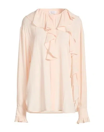 Alexander Mcqueen Mcqueen Woman Shirt Light Pink Size 8 Silk