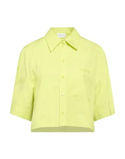 Alexander Mcqueen Mcqueen Woman Shirt Lime Green Size 2 Cotton In Yellow