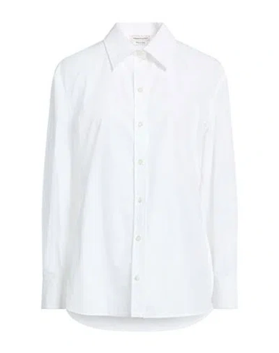 Alexander Mcqueen Mcqueen Woman Shirt White Size 8 Cotton