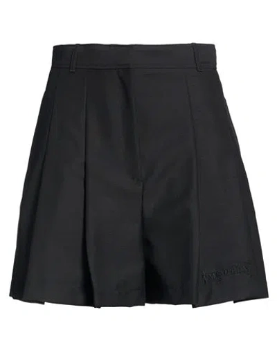 Alexander Mcqueen Mcqueen Woman Shorts & Bermuda Shorts Black Size 6 Wool, Mohair Wool