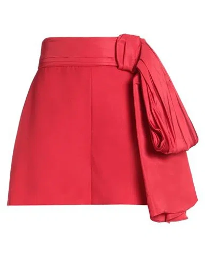 Alexander Mcqueen Mcqueen Woman Shorts & Bermuda Shorts Red Size 8 Wool