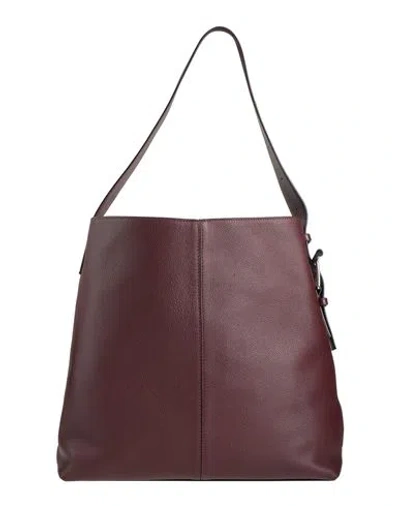 Alexander Mcqueen Mcqueen Woman Shoulder Bag Burgundy Size - Leather In Red