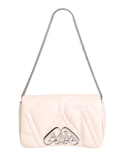 Alexander Mcqueen Mcqueen Woman Shoulder Bag Light Pink Size - Leather