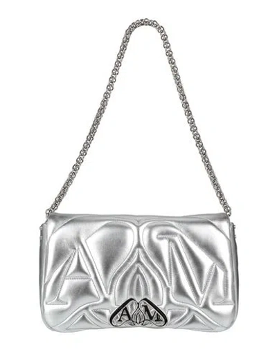 Alexander Mcqueen Alexander Mc Queen Seal Leather Shoulder Bag In Light Silver