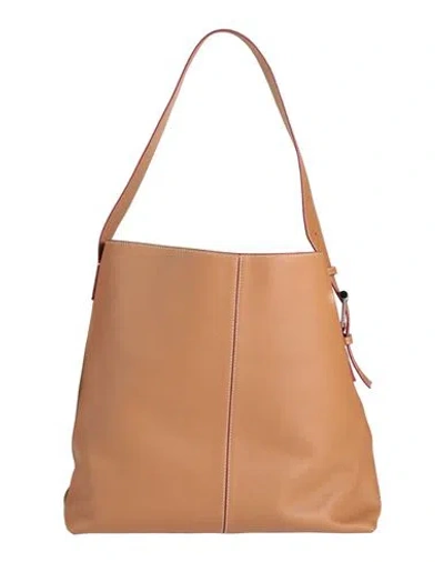 Alexander Mcqueen Mcqueen Woman Shoulder Bag Tan Size - Leather In Brown