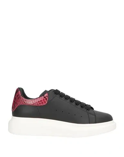 Alexander Mcqueen Mcqueen Woman Sneakers Black Size 9.5 Leather