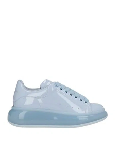 Alexander Mcqueen Mcqueen Woman Sneakers Bright Blue Size 5 Synthetic Material
