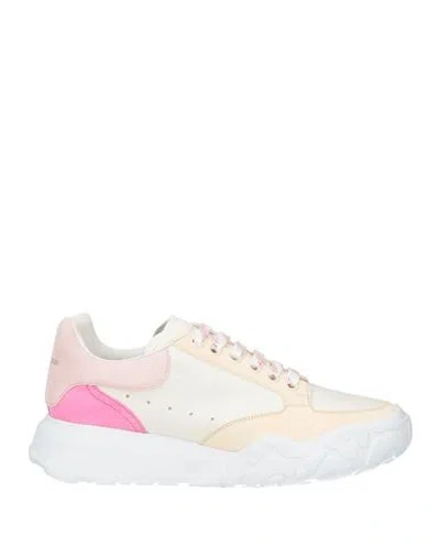 Alexander Mcqueen Mcqueen Woman Sneakers Cream Size 7 Leather In Multi