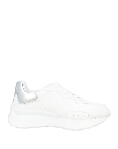 Alexander Mcqueen Mcqueen Woman Sneakers White Size 8.5 Calfskin
