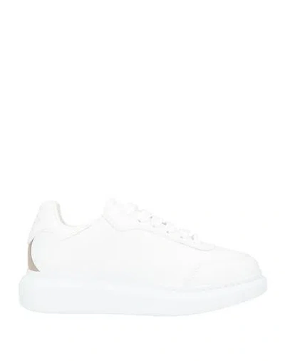 Alexander Mcqueen Mcqueen Woman Sneakers White Size 8.5 Leather