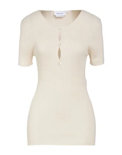 Alexander Mcqueen Mcqueen Woman Sweater Ivory Size M Silk In White