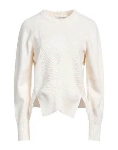 Alexander Mcqueen Mcqueen Woman Sweater Ivory Size S Wool, Cashmere In White