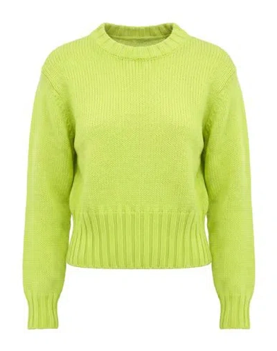 Alexander Mcqueen Mcqueen Woman Sweater Lime Green Size Xs Wool, Cashmere, Polyamide, Elastane