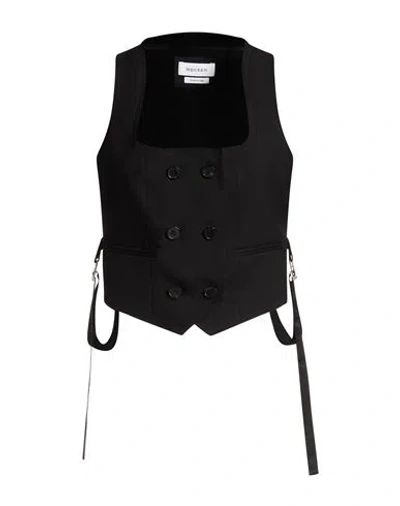 Alexander Mcqueen Mcqueen Woman Tailored Vest Black Size 6 Wool